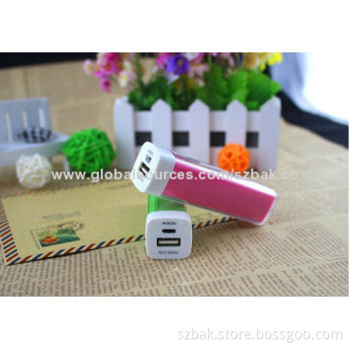 Power Banks with 2,200mAh Capacity, Measures 92*25*25mm, Lithium-ion Battery Cell, Good Quality